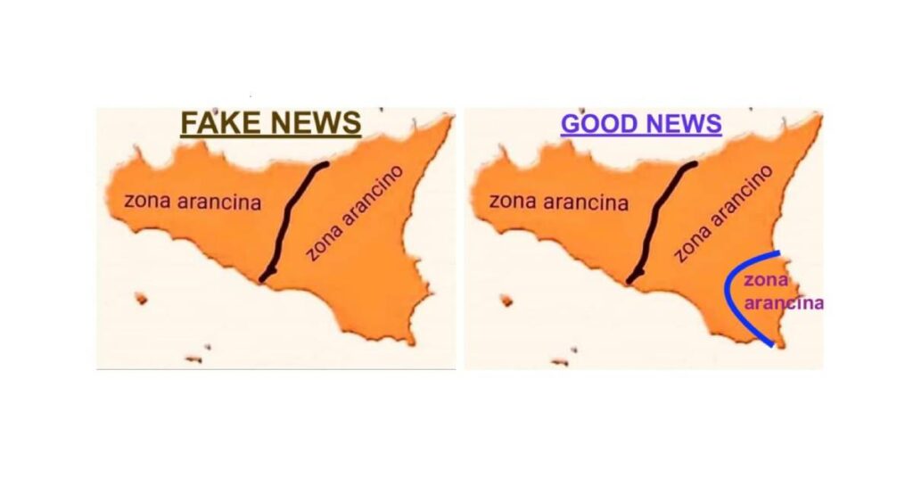 sicilia, arancine, fake news siracusa