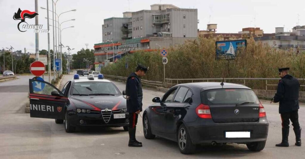 posto di blocco carabinieri augusta siracusapress