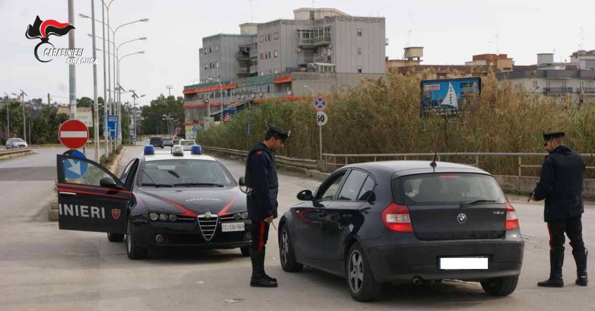 posto di blocco carabinieri augusta siracusapress