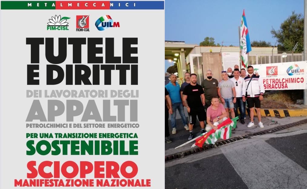 sciopero sindacati metalmeccanici lukoil siracusa siracusapress