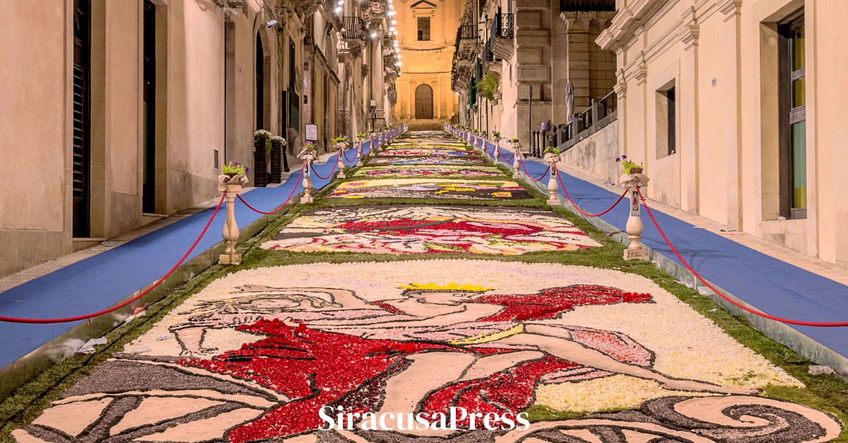 Infiorata Di Noto Omaggio A Giacomo Puccini Nel Suo Centenario