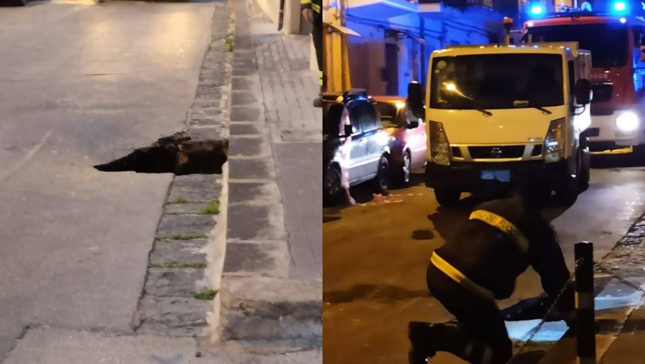 Noto, crollo in via Bari, squadre al lavoro per il ripristino della strada